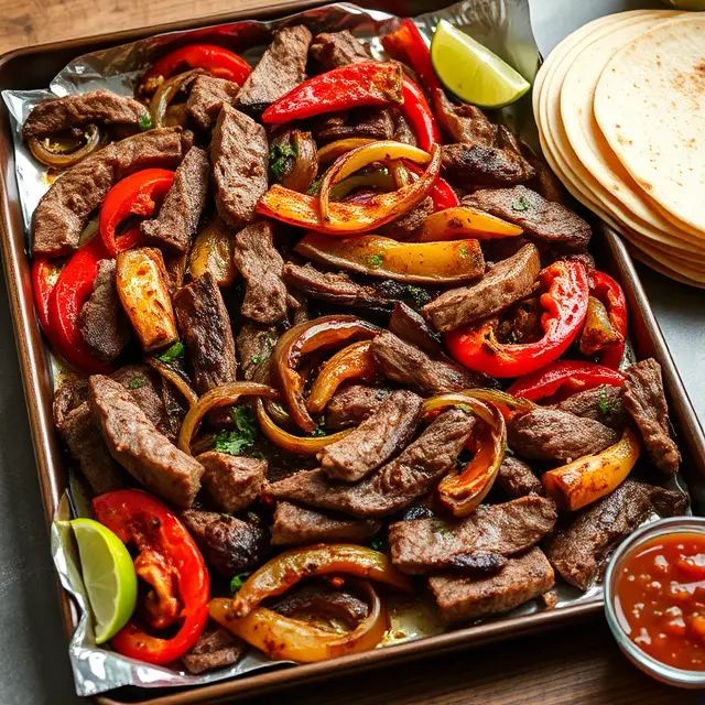 Easy Beef Recipes: Sheet Pan Beef Fajitas