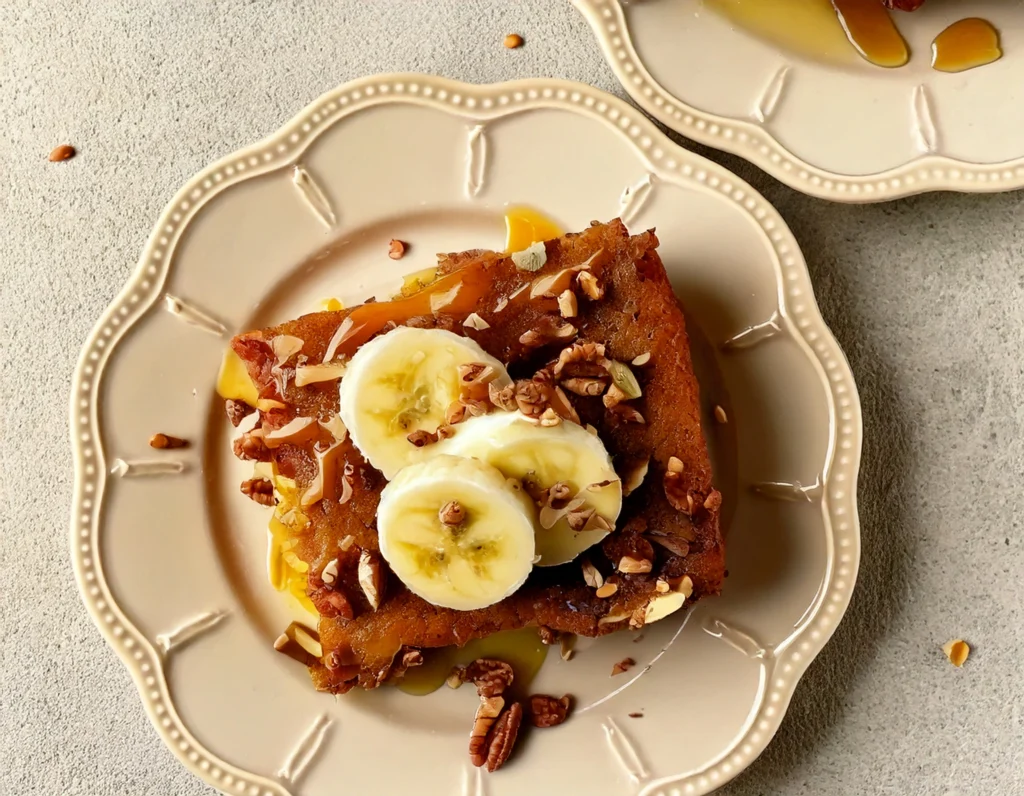 Banana Bread Pudding Recipe: 4 Ingredient Banana Bread