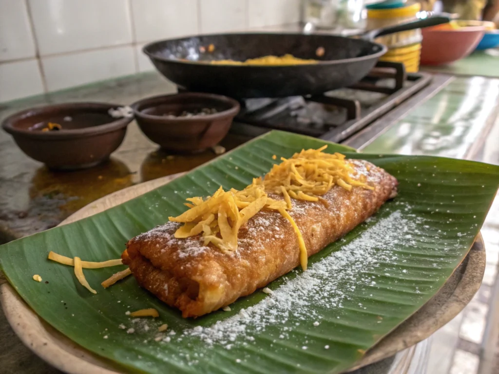 filipino dessert recipes Turon (Banana Spring Rolls)